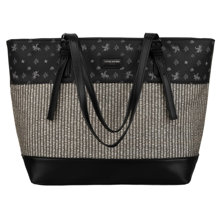 David Jones Öko Bőr Női Válltáska -6875-4 BLACK- Fekete - Image 2