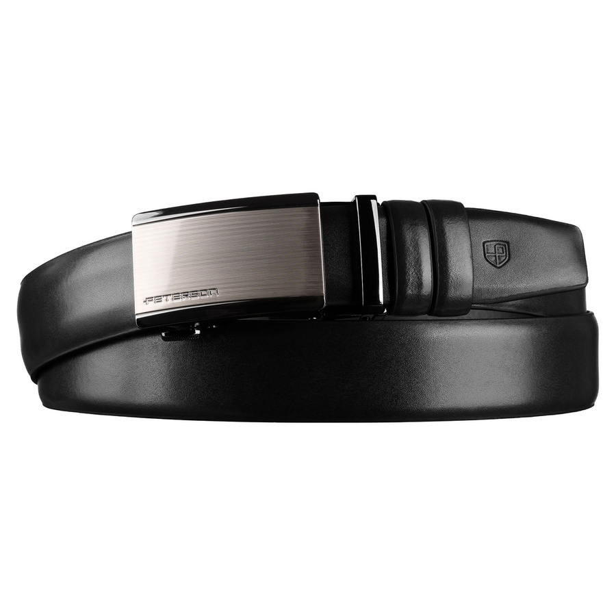 Peterson Férfi Bőr Szett Pénztárca & Öv PTN N4L-125-D20-BW- Fekete - Image 8