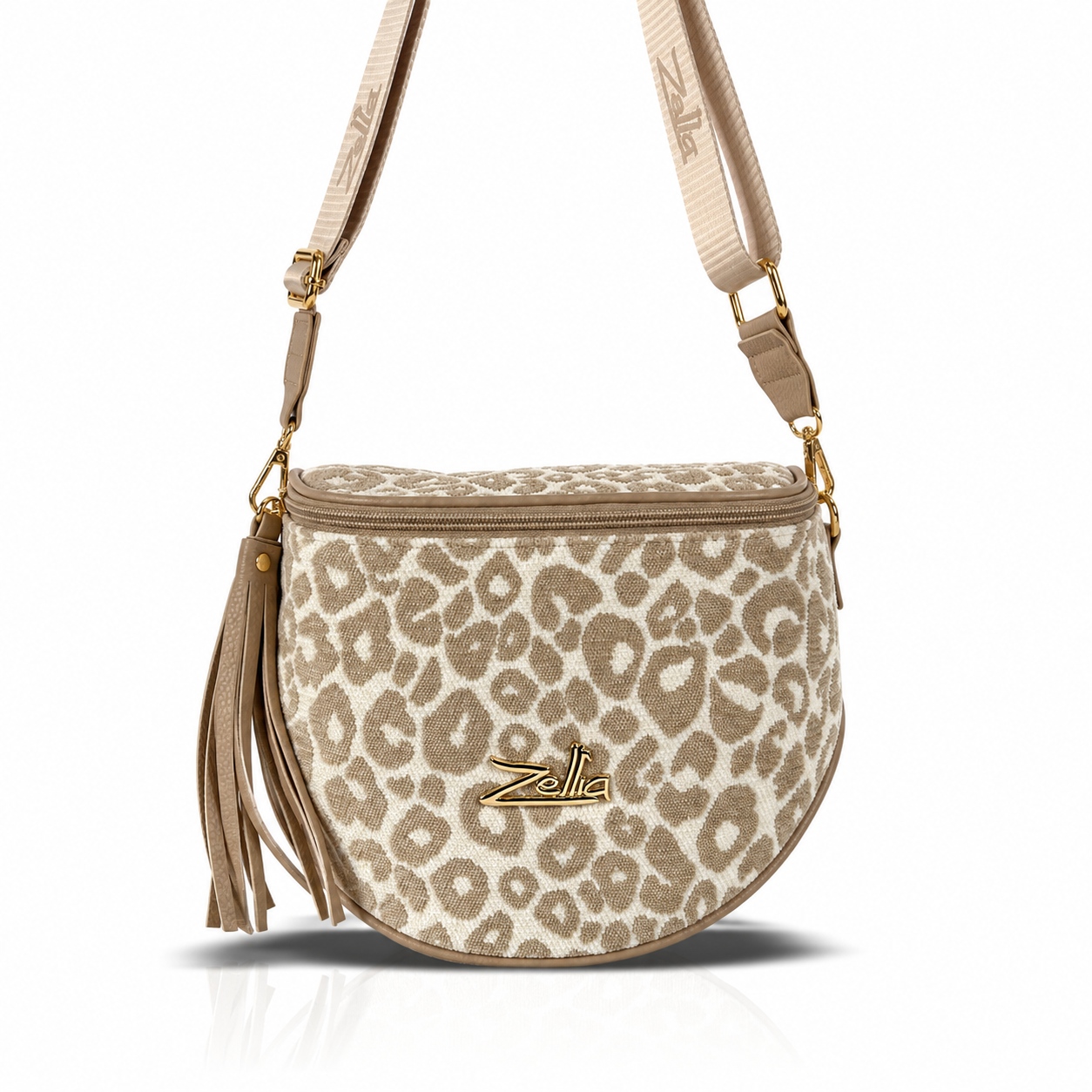 Zellia Női Oldaltáska 21028 Beige-Taupe - Pantera - - Image 2