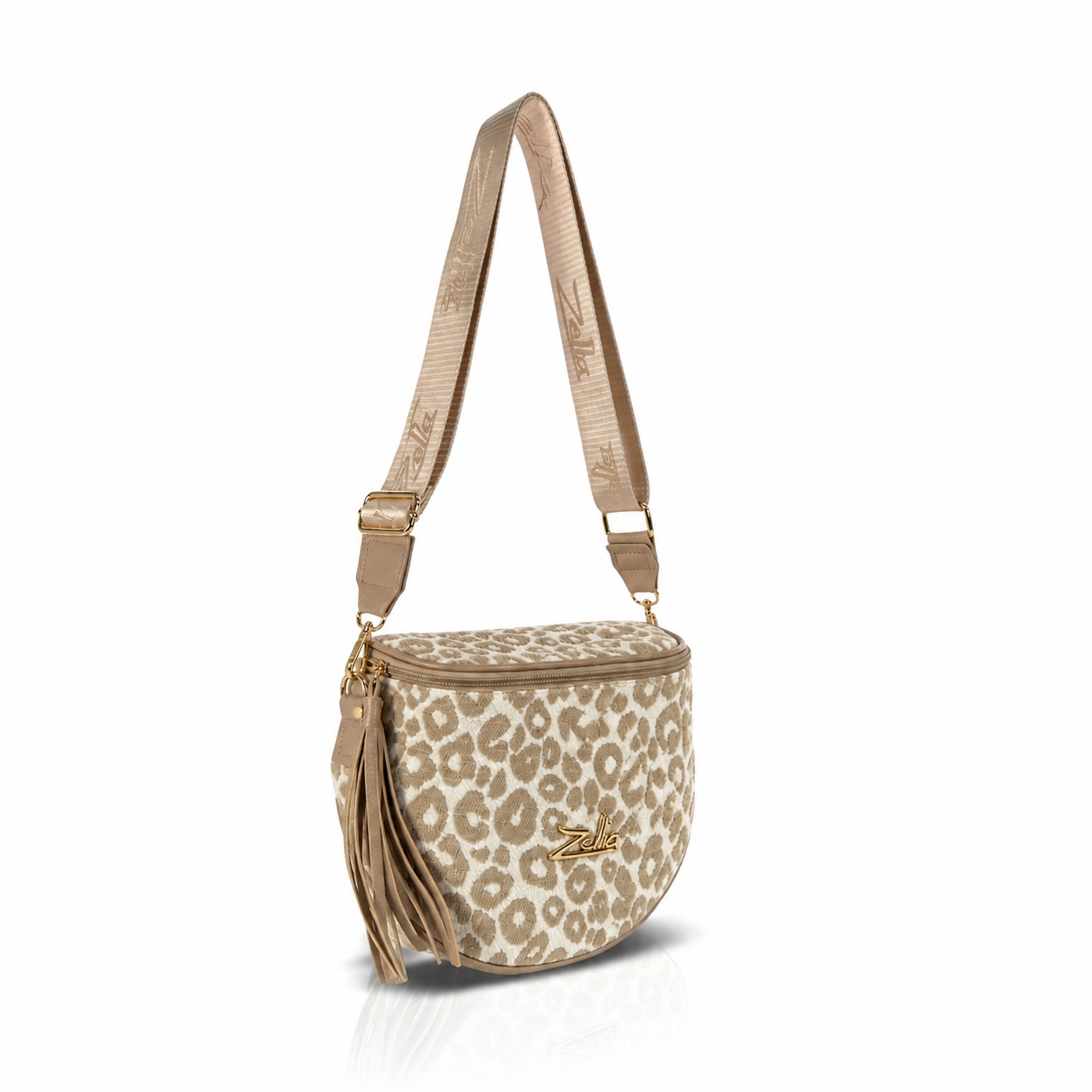 Zellia Női Oldaltáska 21028 Beige-Taupe - Pantera - - Image 3