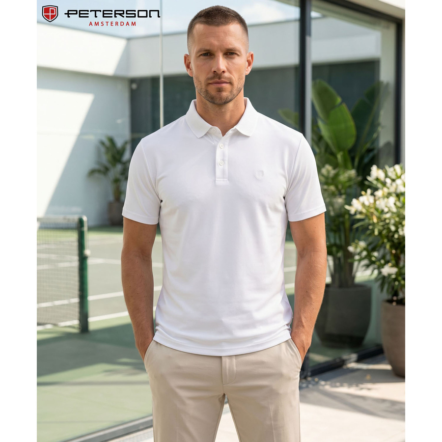 Peterson Férfi Póló Ptn Kpy-02L-2817 White - Fehér L - Image 10