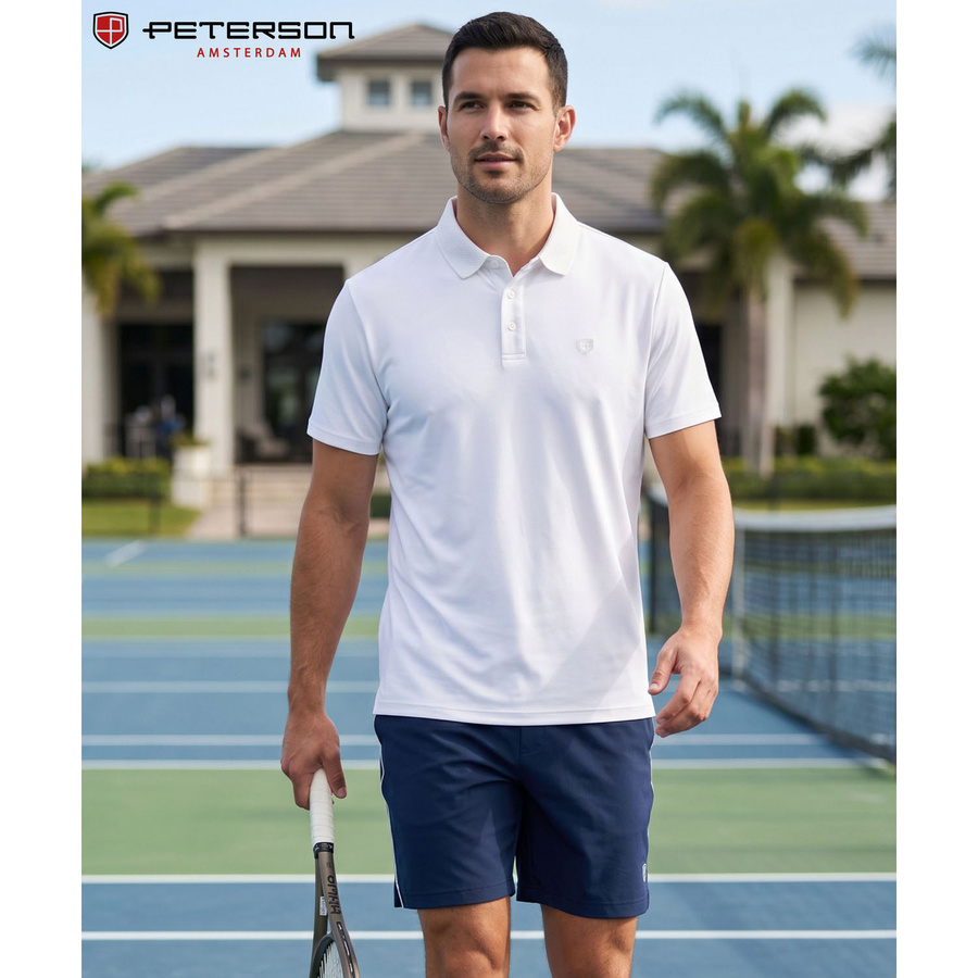 Peterson Férfi Póló Ptn Kpy-02L-2817 White - Fehér L - Image 7
