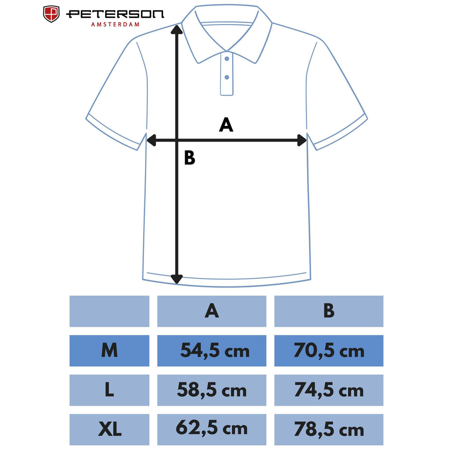 Peterson Férfi Póló Ptn Kpy-02M-2800 White - Fehér M - Image 2