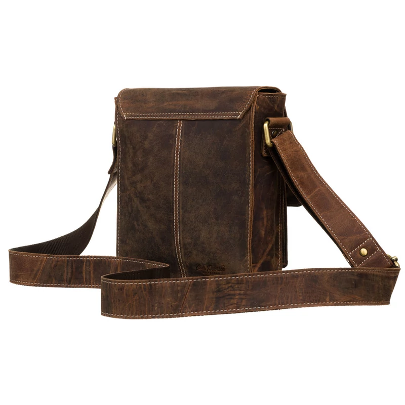 Peterson Férfi Bőr Oldaltáska Ptn Pte-Nsh-4925 Tan- Barna - Image 3