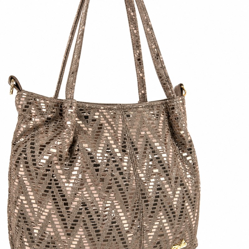 Zellia Női Válltáska Zlb481 Taupe-Arany - Image 3