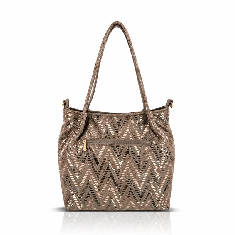 Zellia Női Válltáska Zlb481 Taupe-Arany - Image 4