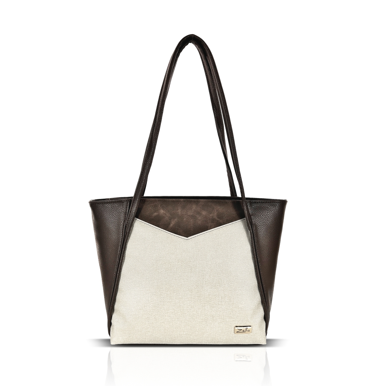 Zellia Női Válltáska ZVN26007 Barna-Beige