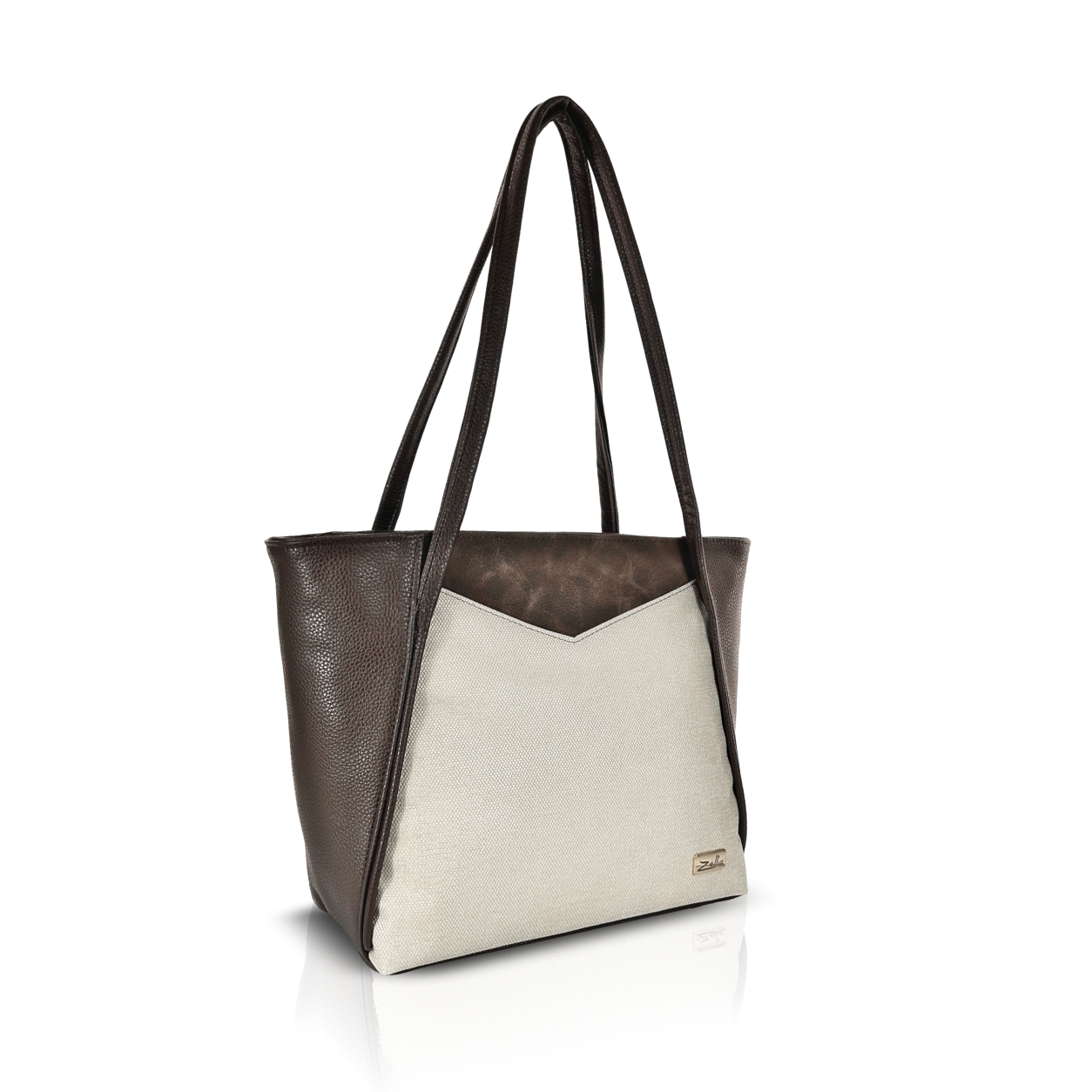 Zellia Női Válltáska ZVN26007 Barna-Beige - Image 2