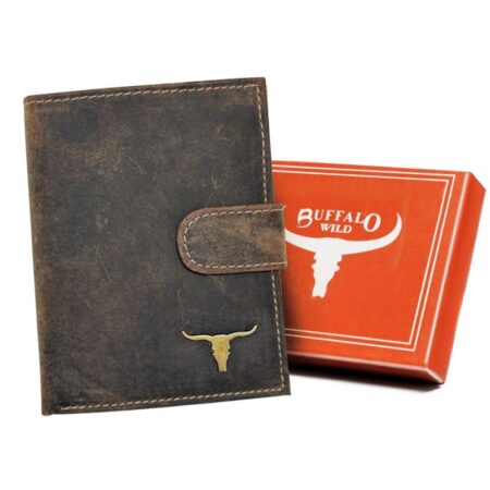 Buffalo Wild Férfi Bőr Pénztárca RM-03L-BAW-1568-BROWN- Barna